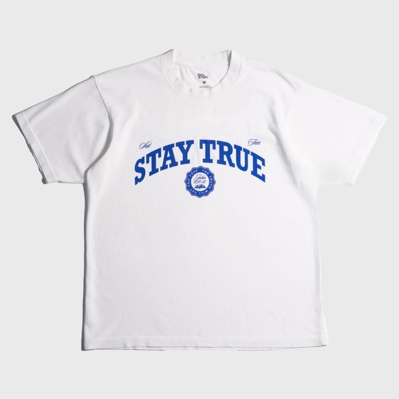 "Set Free X Stay True" White Heavyweight Tee - Picture 1 of 3